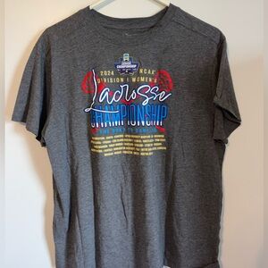 Lacrosse 2024 Championship Shirt Grey Women's Extra Large
